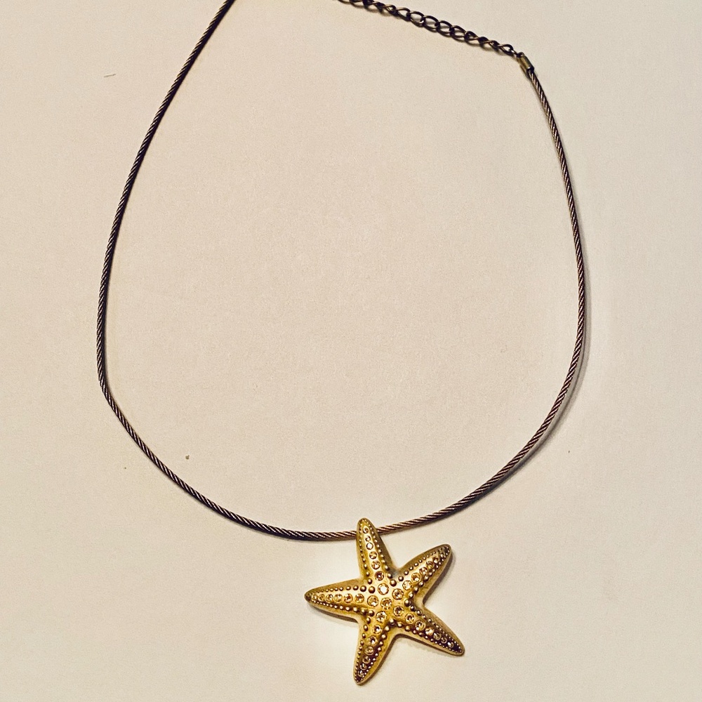 Touchstone Crystal Starfish Necklace